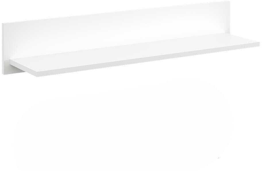 Półka wisząca, ścienna, loft, 100x20x18 cm, biały, mat