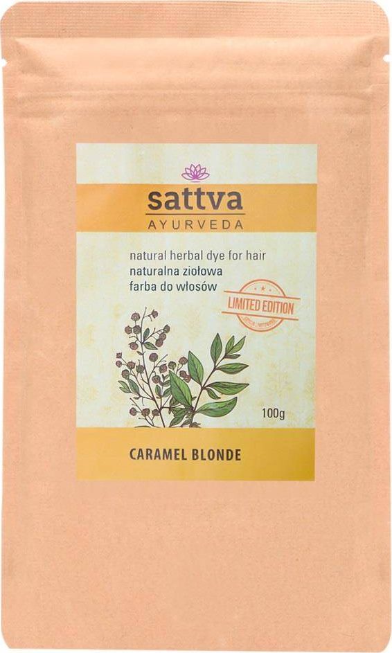 Sattva Naturalna Ziołowa Farba do włosów Carmel Blonde 100g
