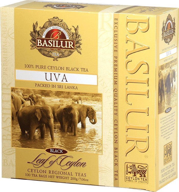 Basilur Herbata czarna saszetki Ceylon Basilur Uva 100x2g