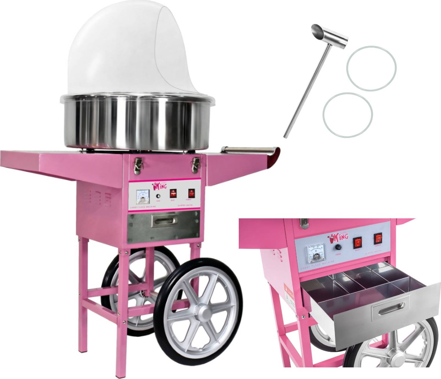 Royal Catering 1083 MASZYNA DO WATY CUKROWEJ ROYAL CATERING RCZC-1200E 1083