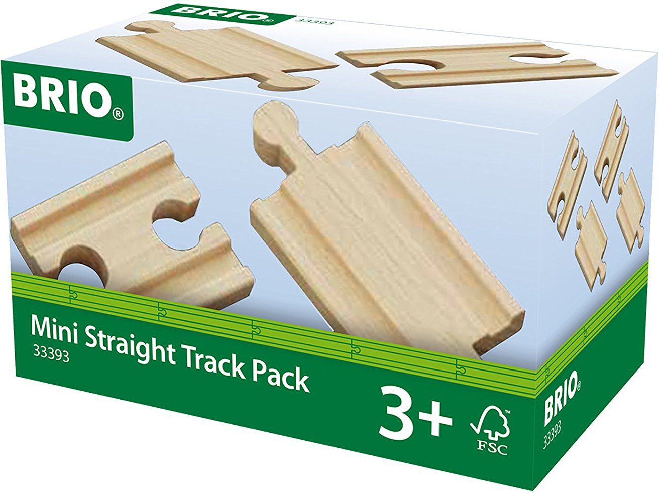 Brio Mini Straight Track pack (33393)