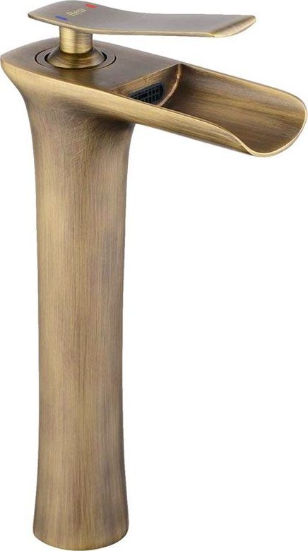 Rea Bateria Umywalkowa REA Laguna antique Złota Szczotkowana Wysoka