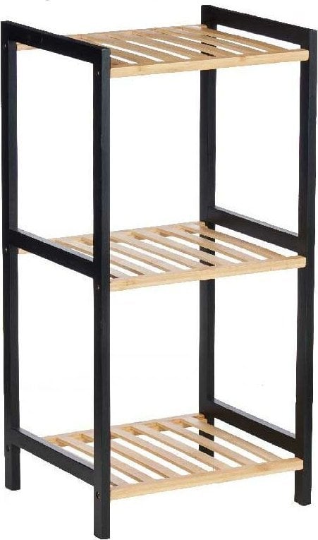 Berilo Wąski regał bambusowy SQUARE, 35 x 30 x 70 cm