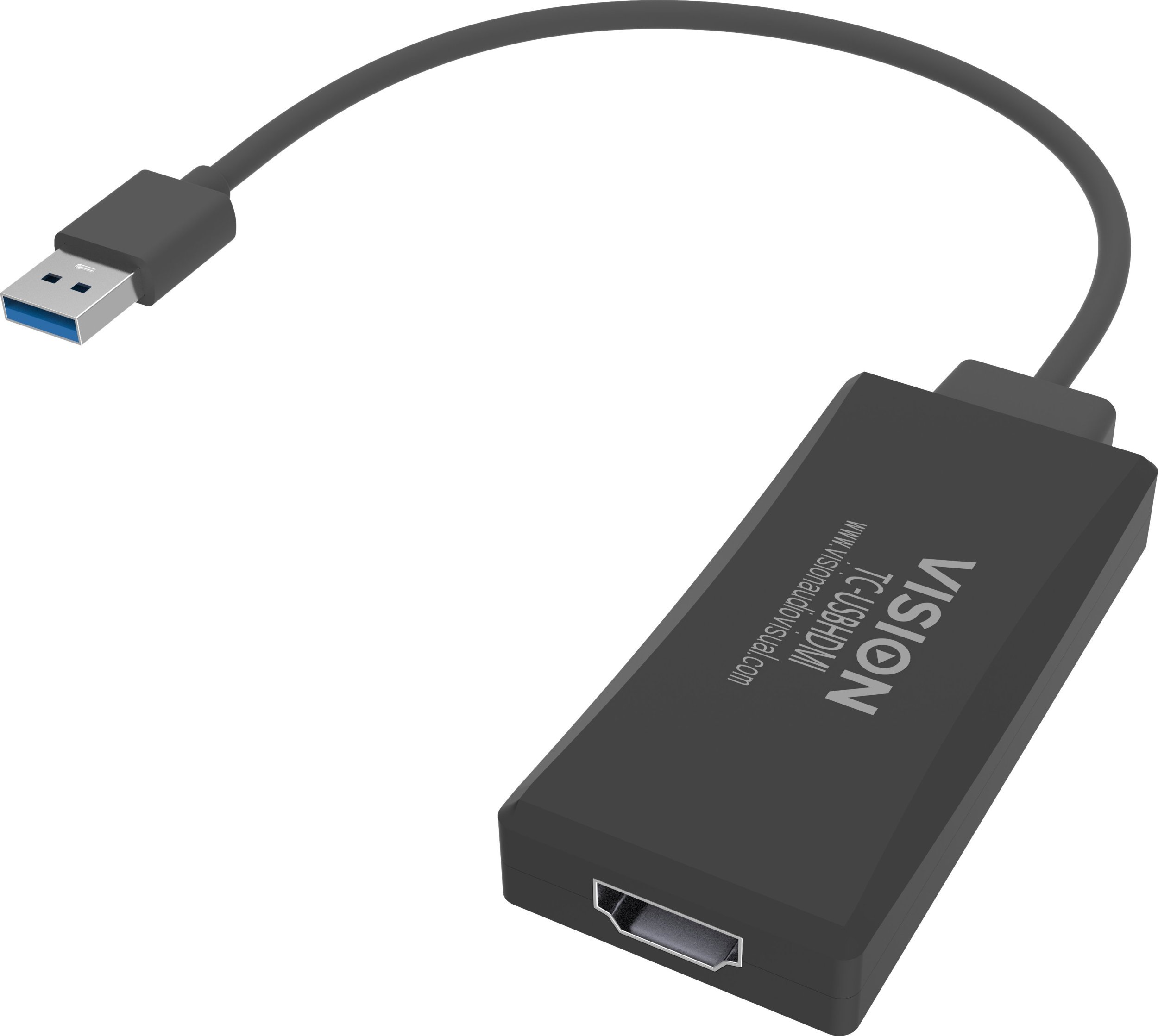 Adapter AV Vision VISION Professional installationstauglicher Adapter USB-A zu HDMI - 30 JAHRE GARANTIE - USB-Stecker und HDMI-Buchse in normaler Gros