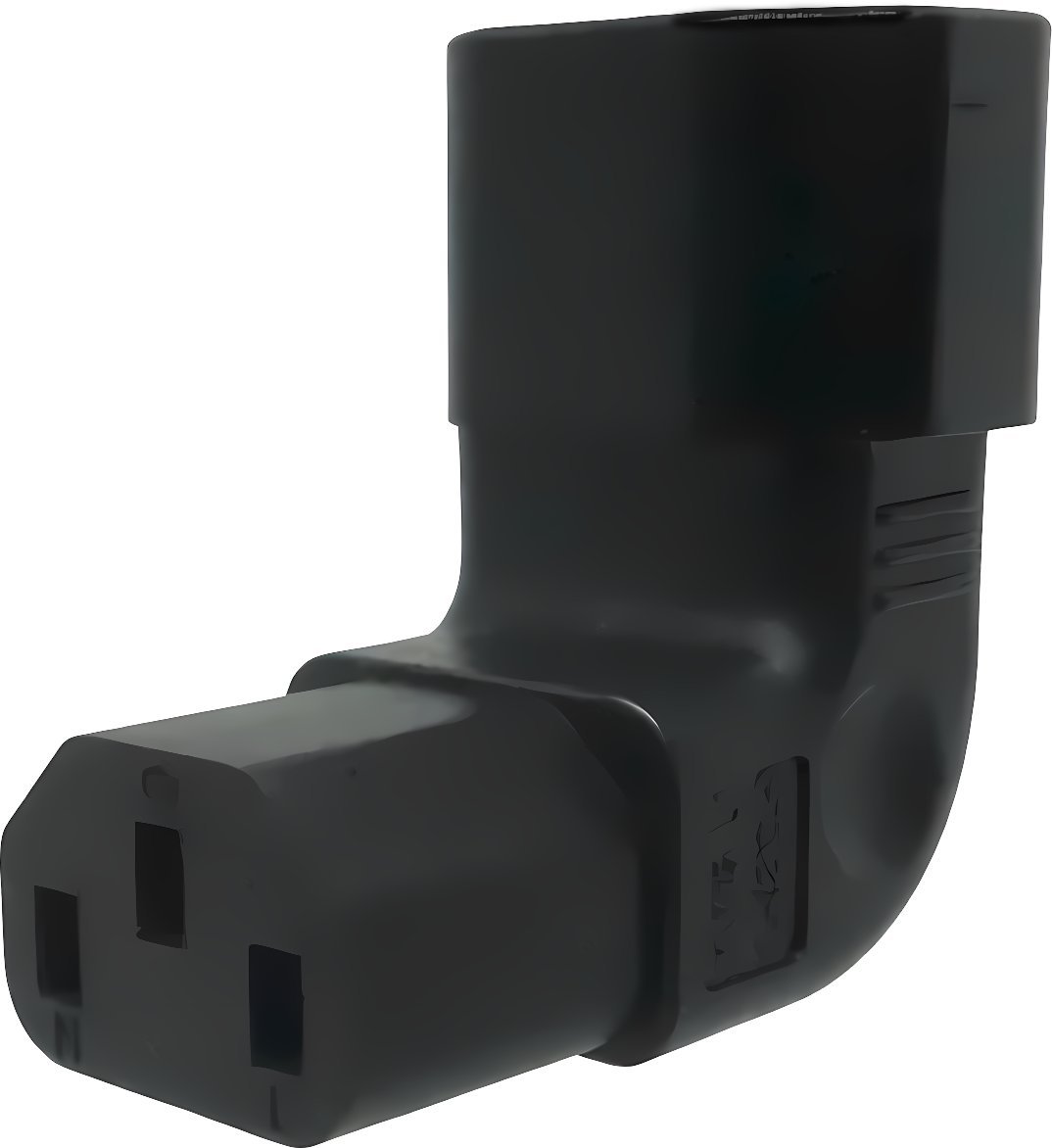 Kabel zasilający PremiumCord Adapter pionowy kątowy IEC C13 na IEC C14 napětí 230V, 10A