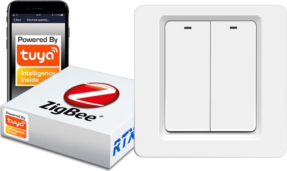 RTX Włącznik Światła 2 Klik. Zigbee Tuya #Działa Bez N