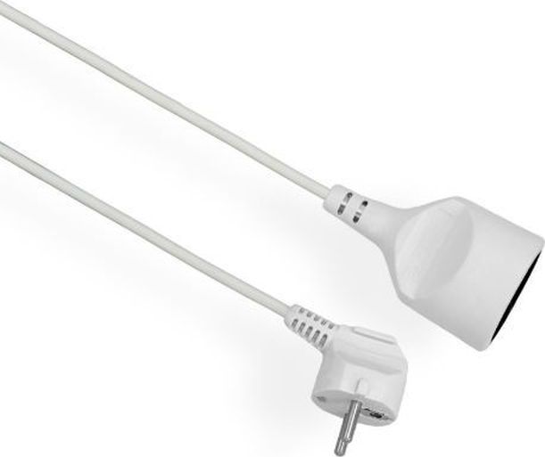 Elgotech EPS-103 PRZEDŁUŻACZ 1X Z/U OKRĄGŁY KĄTOWA 3.0M OMY 3X1.0 BIAŁY - EPS-103