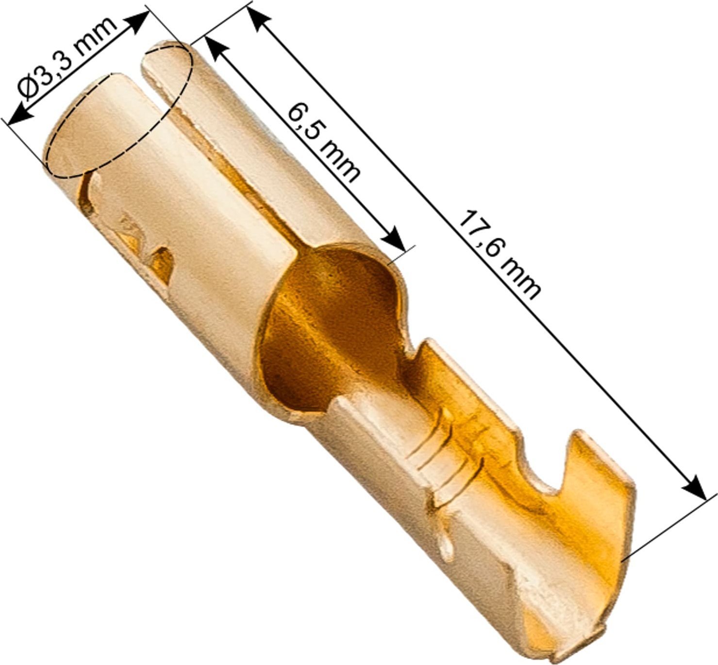 Blow 43-115# Konektor nieizolowany żeński 3,3/17,6