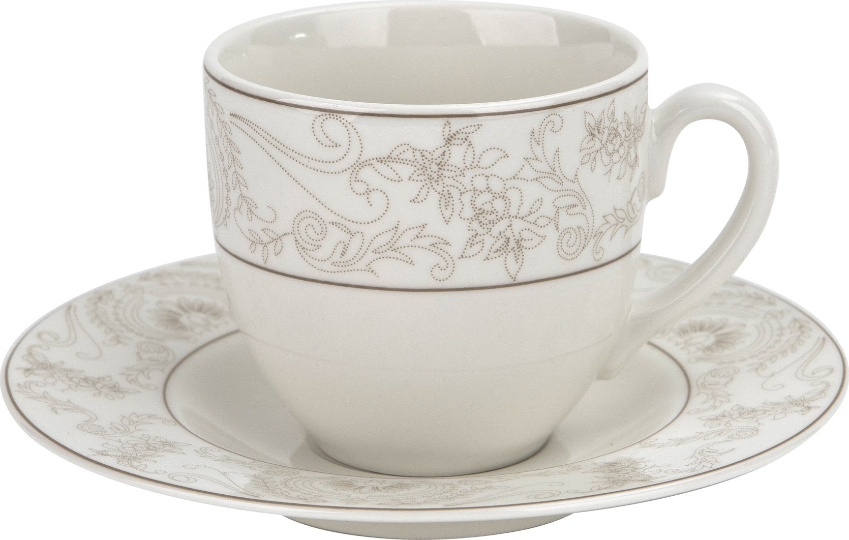 Karolina Komplet 6 filiżanek ze spodkami Alhambra New