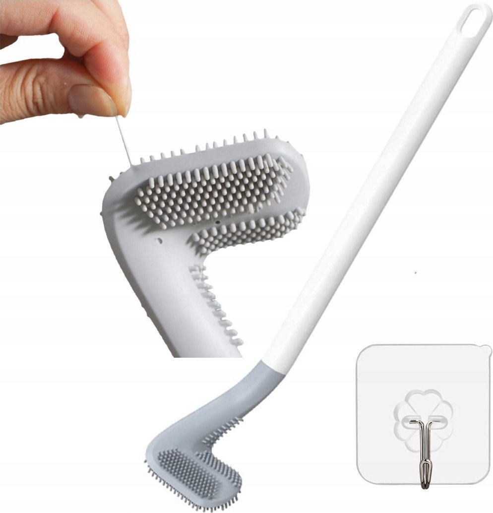 PrzydaSie Silikonowa Szczotka Toaletowa Do Toalety Wc Haczyk