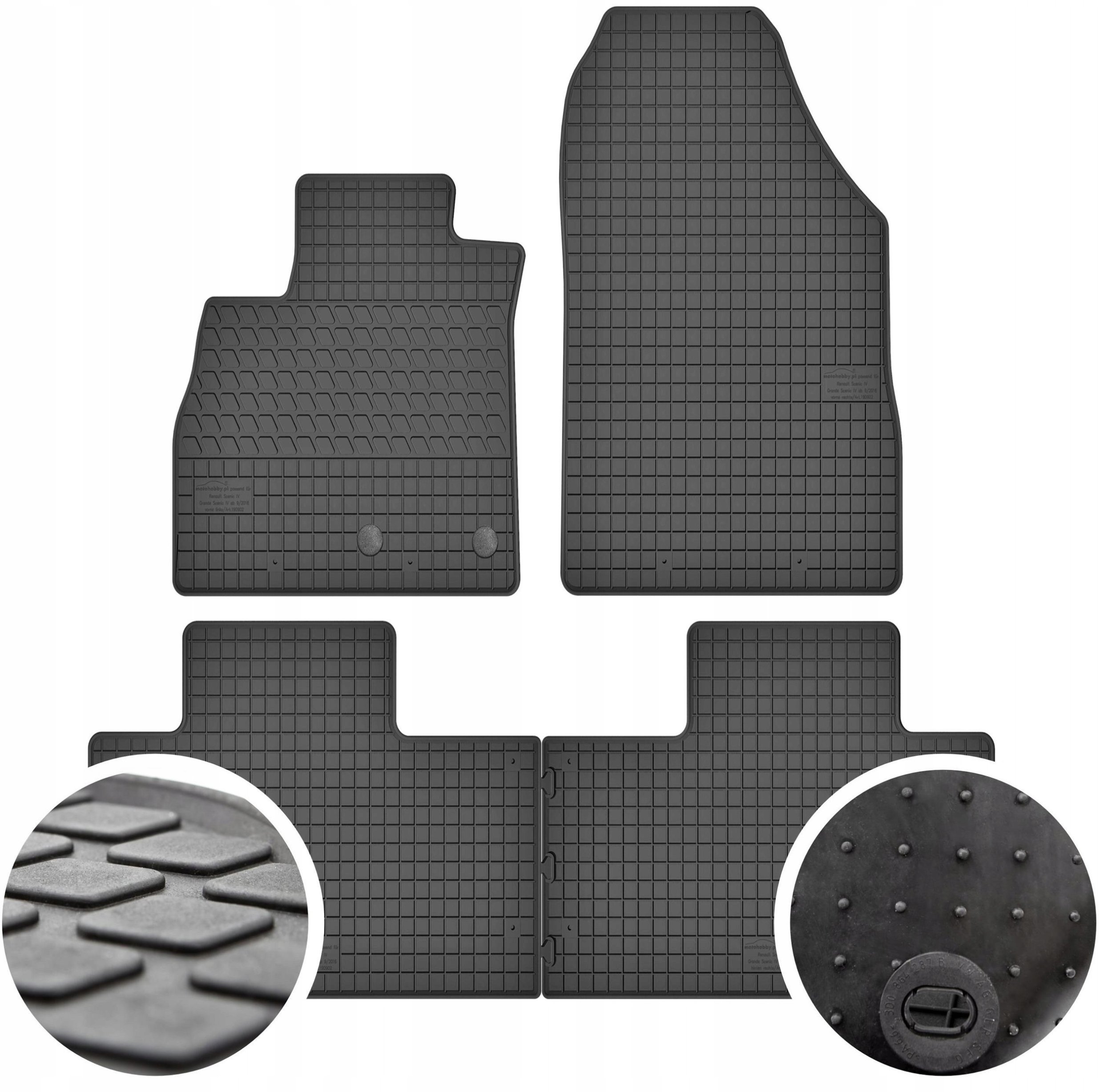 Dywaniki gumowe do Renault Scenic IV / Grand Scenic IV