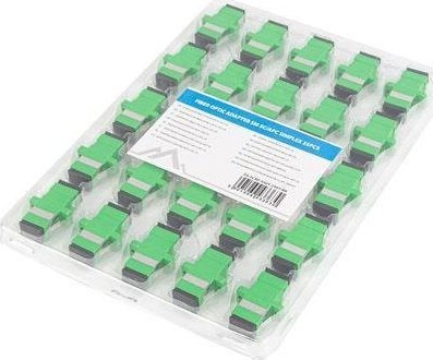 Lanberg ADAPTER ŚWIATŁOWODOWY SM SC/APC SIMPLEX ZAŚLEPKA CZARNA 25SZT LANBERG