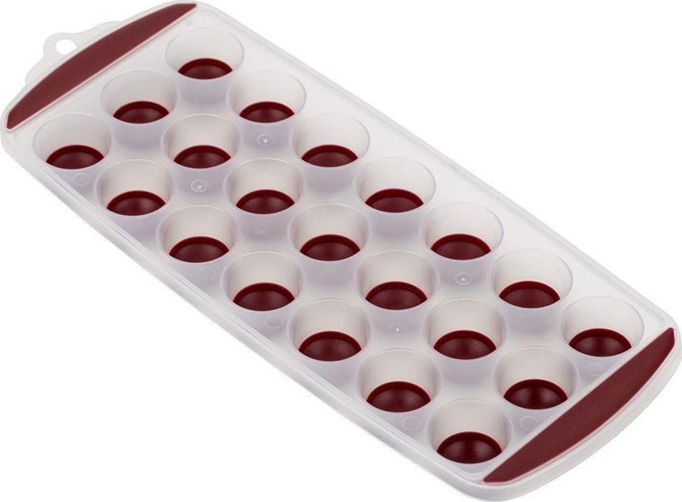 NAVA Foremka forma do 21 kostek lodu z silikonowym dnem łatwe wyciąganie