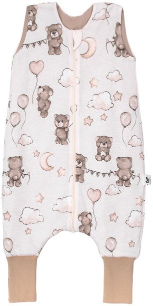 Śpiworek do spania dla dziecka z nogawkami, letni 0,5 TOG - Słodkie Sny - od 1 roku do 2,5l