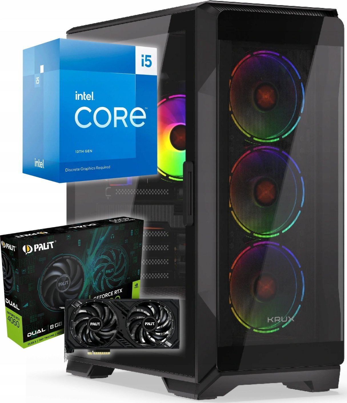 Komputer BSG Raptor V10 Intel Core i5 NVIDIA GeForce RTX 4060 32GB DDR4 1000GB SSD Windows 11