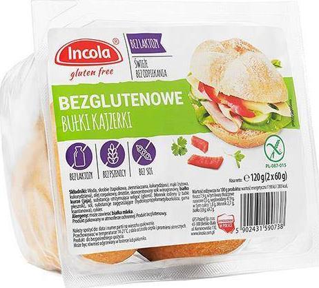 GFS Poland Bułka kajzerka bezglutenowa i bez laktozy 2 x 60 g