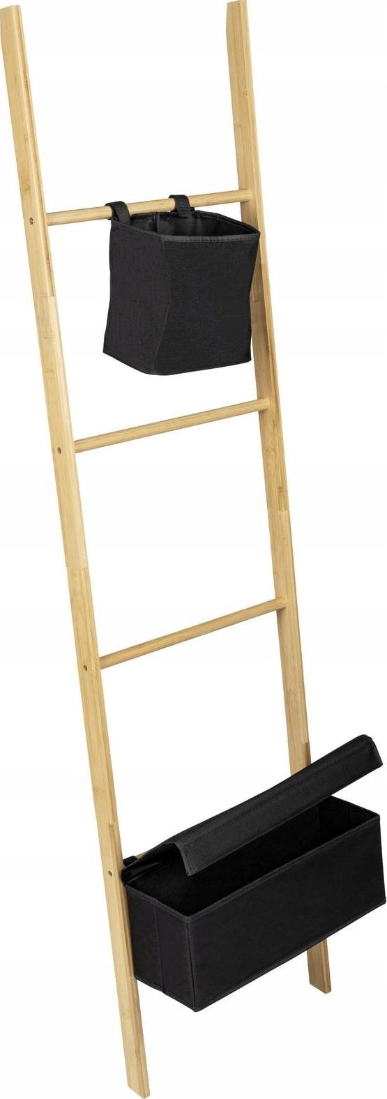 Wenko Wieszak na ręczniki, drabina z 2 przegródkami, bambus, Ecori, WENKO