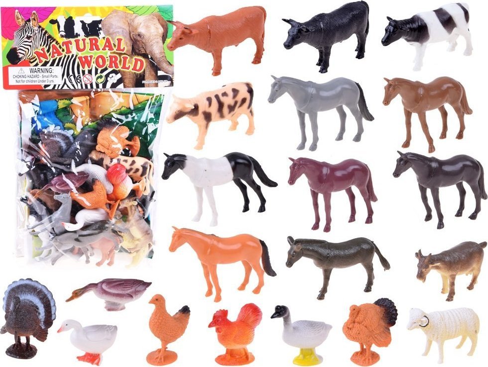 Figurka Jokomisiada Zwierzęta z gospodarstwa 20 figurek z farmy ZA3105