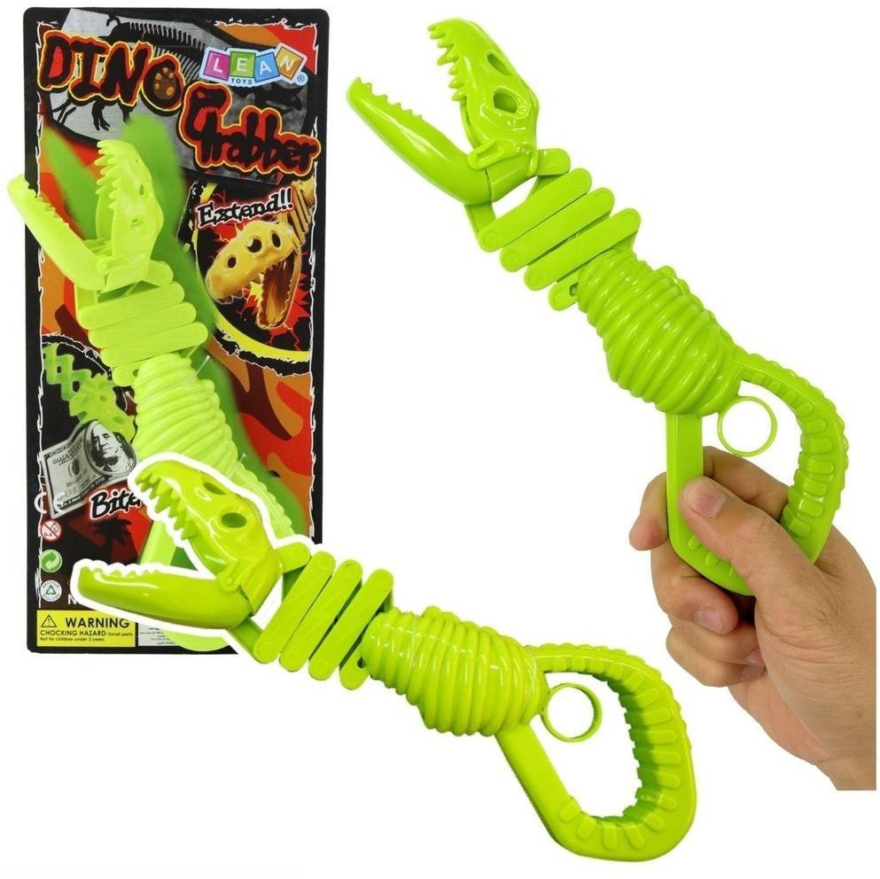 Gryzący szkielet dinozaura pistolet chwytak zieleń