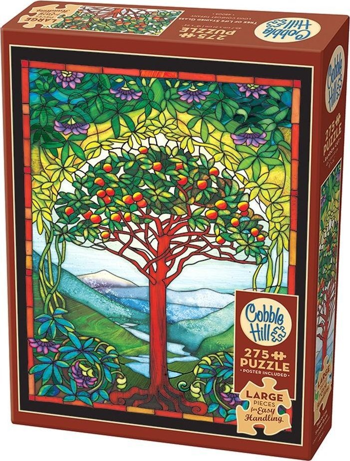 Puzzle 275 XL Witraż: Drzewo życia G3