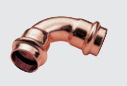 Conex Łuk dwukielichowy 90° mm z serii B Press miedziane 15mm (P500201500000)