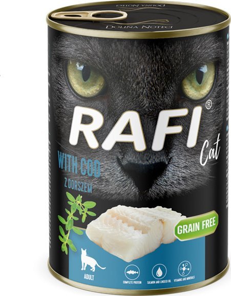 Mokra karma dla kota Rafi Cat Adult z dorszem 400 g