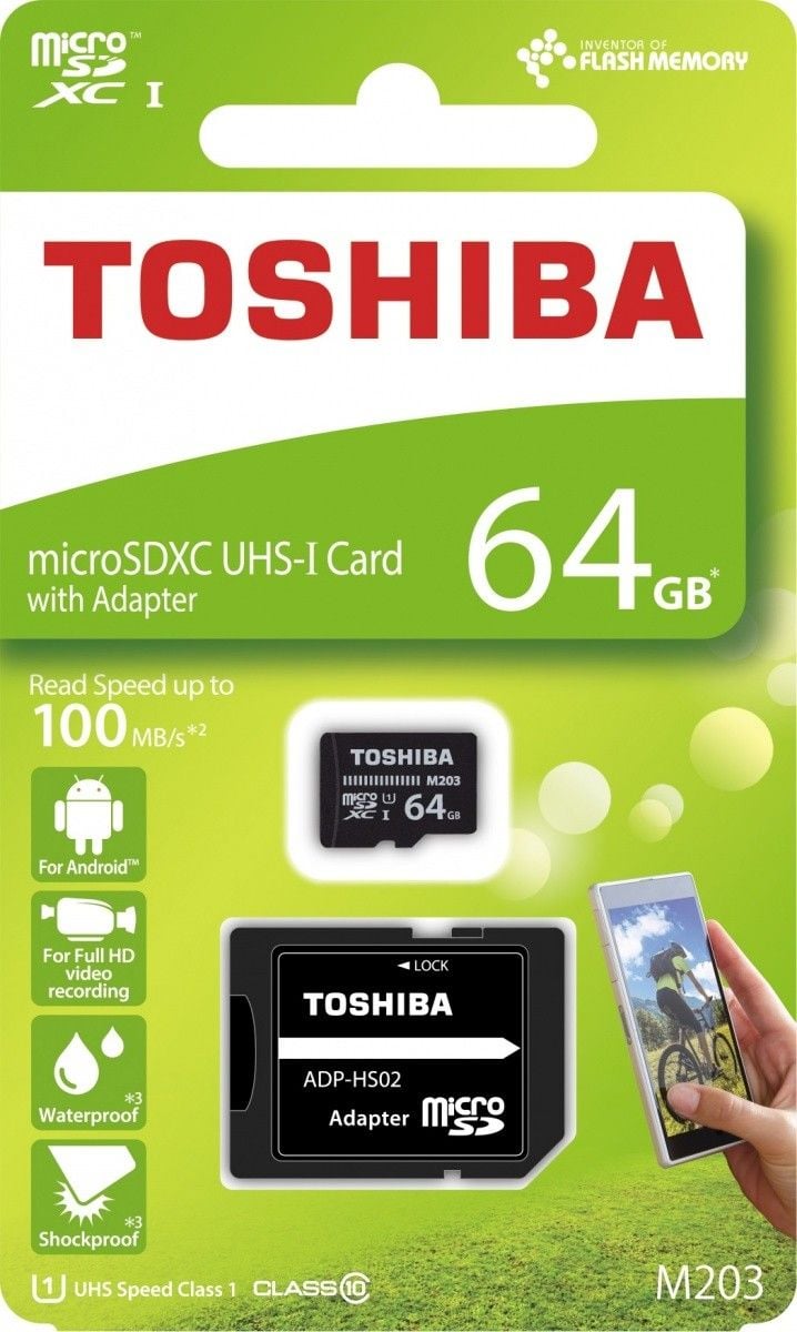 Karta Toshiba M203 MicroSDXC 64 GB Class 10 UHS-I/U1 (THN-M203K0640EA)