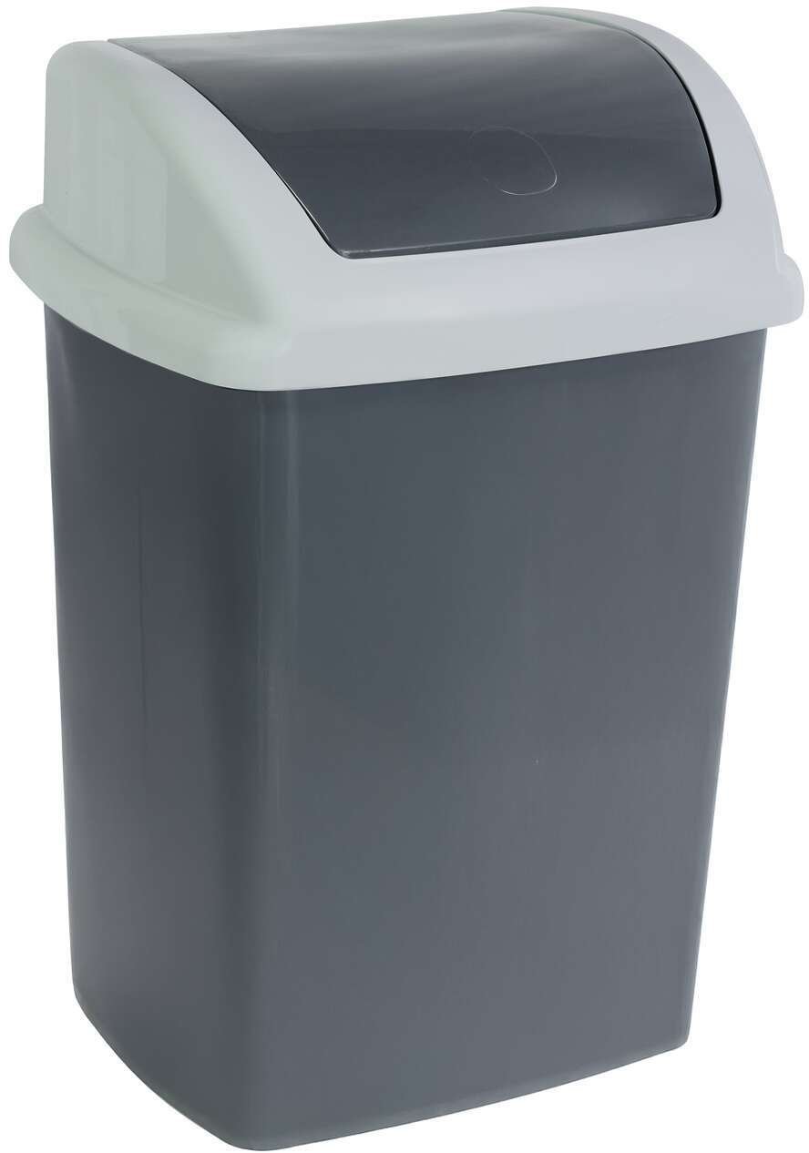 Kosz na śmieci Maul kosz na śmieci 24 l Prostokątny Plastik Ciemny Szary Biały