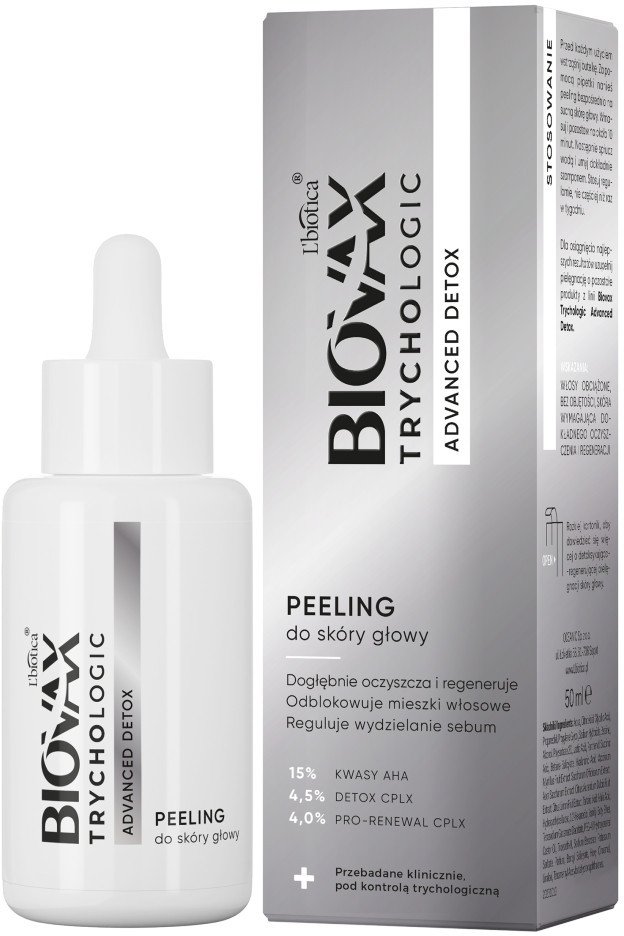 BIOVAX Trychologic Advanced Detox peeling do skóry głowy 50ml