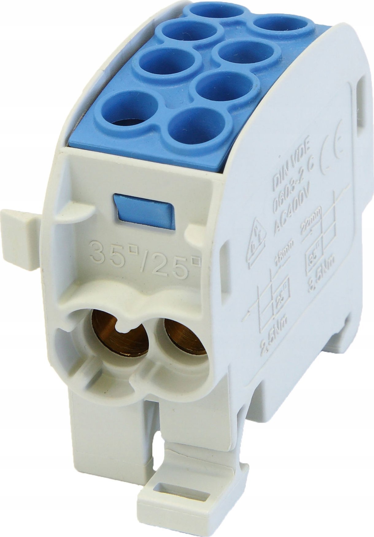 Simet Blok rozdzielczy - odgałęźny Al/Cu SCB 35 (80210) SIMBLOCK niebieski 81502003