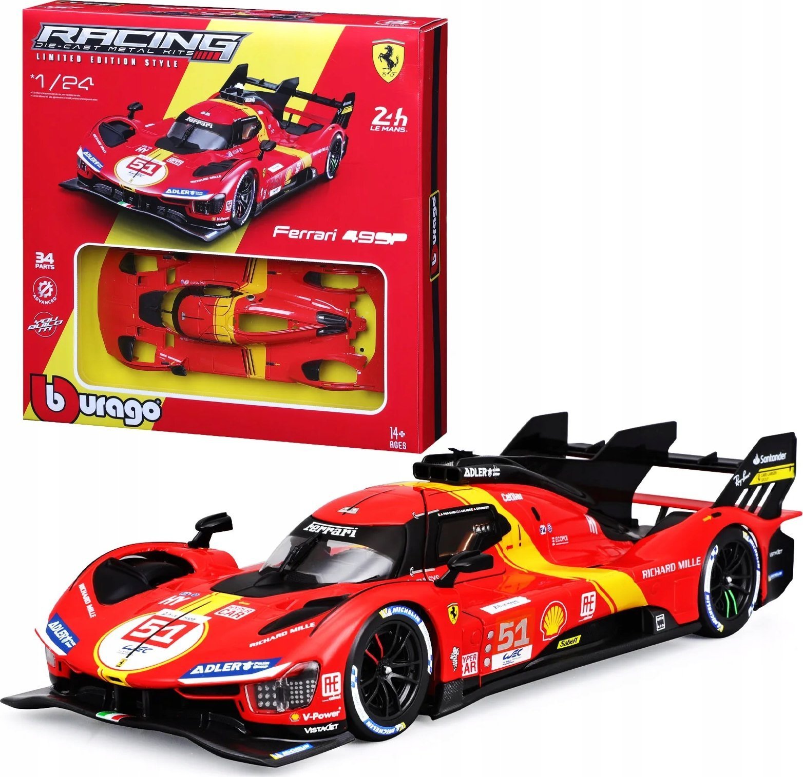 BBU 1:24 Ferrari Racing model KIT499P 26583 65831