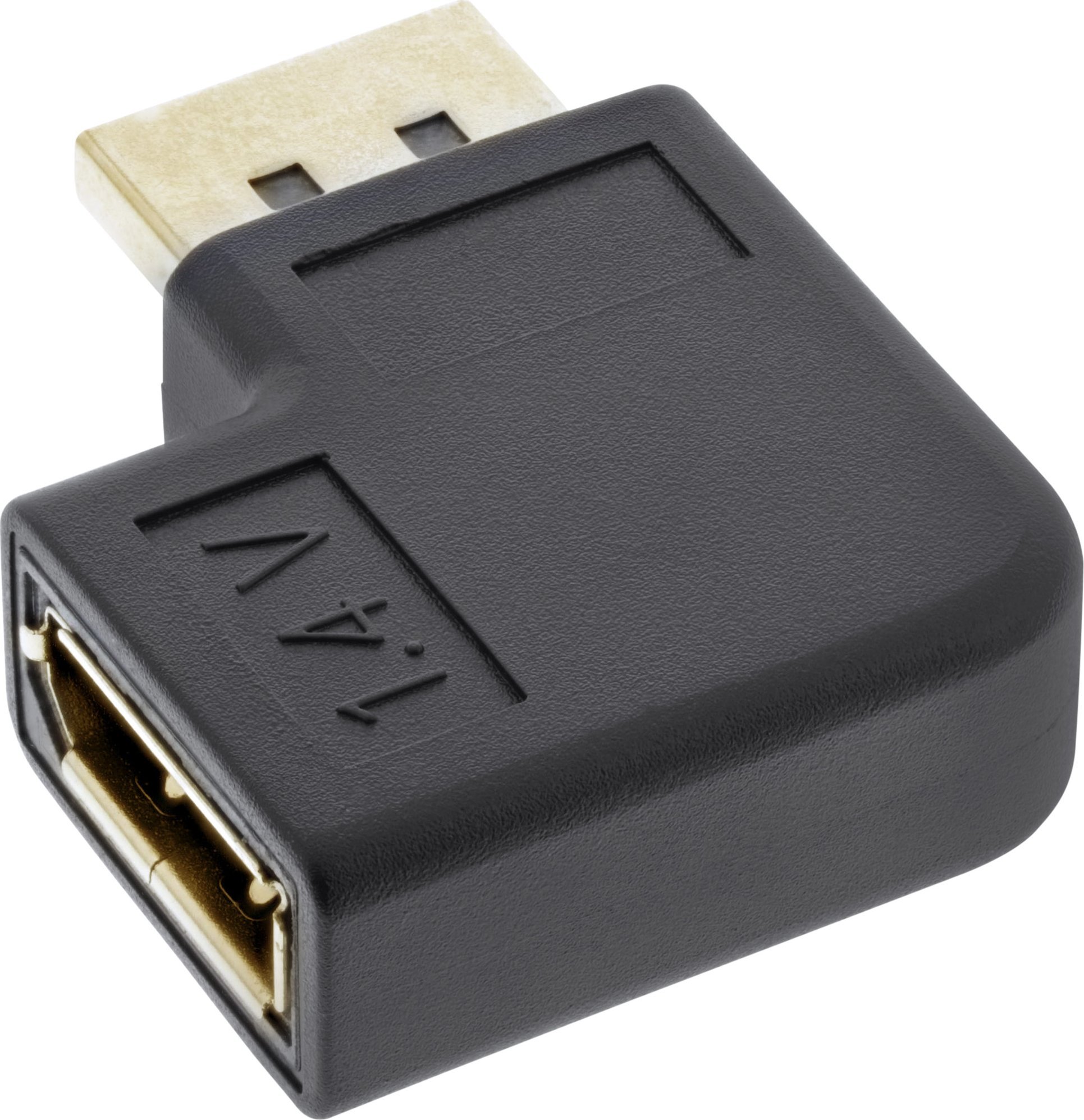 Adapter AV InLine InLine® DisplayPort Adaptor, DisplayPort male/female left angled