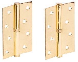 HINGE DOOR 100X75X2.5 PB BRASS-PLATE