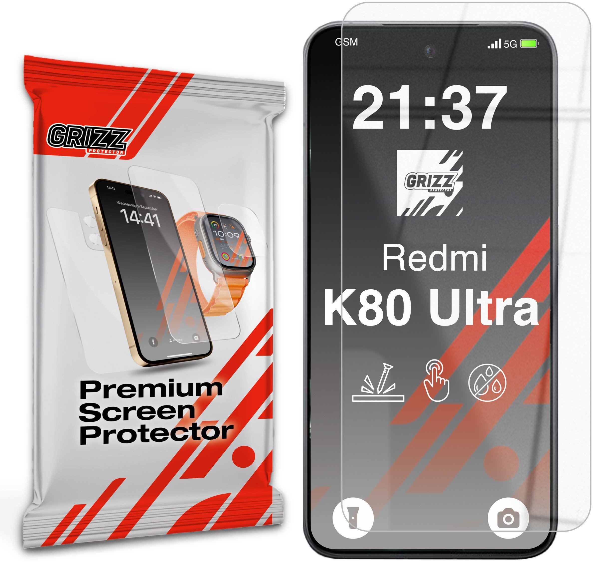 GrizzGlass Szkło hybrydowe HybridGlass do Xiaomi Redmi K80 Ultra