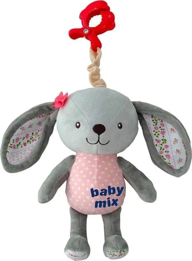 Baby Mix 44906 POZYTYWKA KRÓLKI PLUSZ