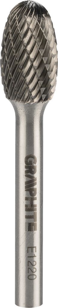 Graphite FREZ DO METALU HM TYP E (OWALNY) 12 X 20 MM TRZPIEŃ 6 X 45 MM 55H366 GRAPHITE