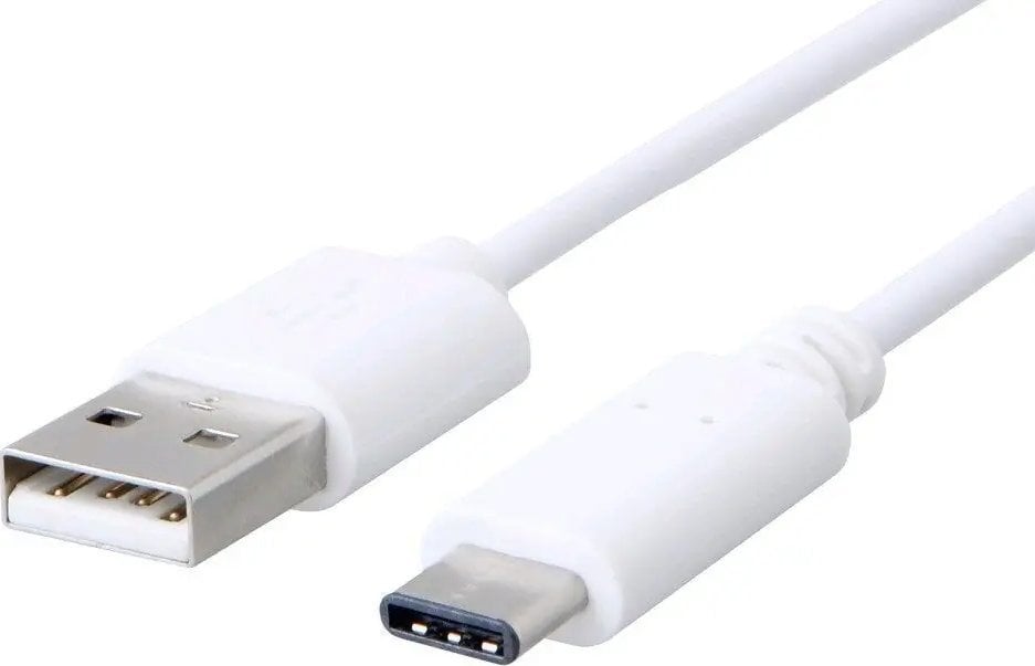 Kabel USB C-Tech USB-A - USB-C 2 m Biały (CB-USB2C-20W)