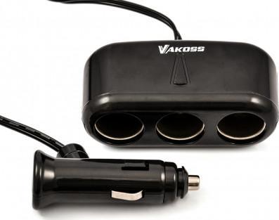 Ładowarka Vakoss Ładowarka samochodowa do smartfona VAKOSS TP-3263CK (3000 mA)