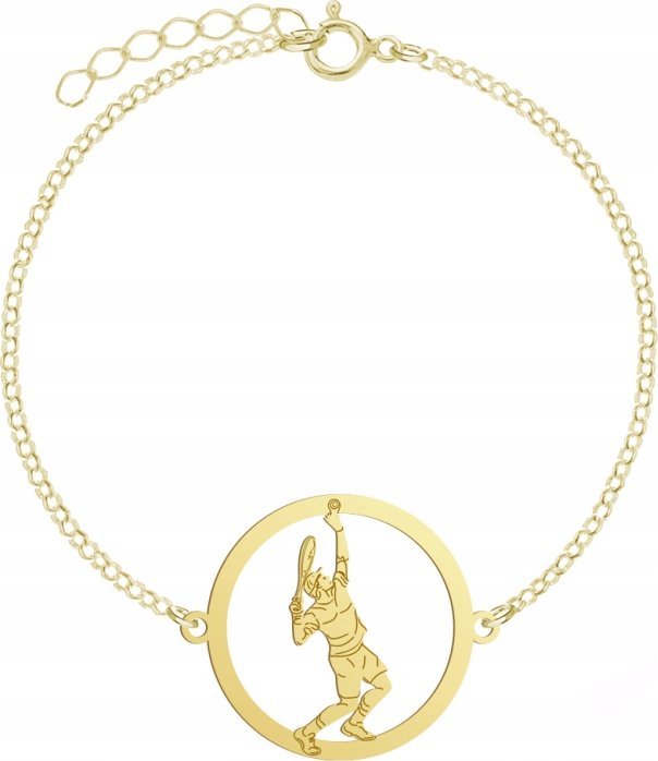 Radziszewska Jewellery Pozłacana Bransoletka Tenisista GRAWER