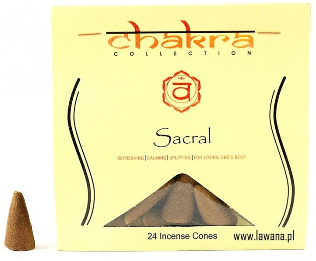 Chakra Sacral Kadzidła stożkowe na 2 Czakrę 24 szt.