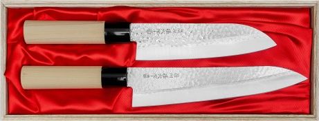 Satake SATAKE Magaroku Saku Zestaw 2 Noży Japońskich Szefa + Santoku HG8611W