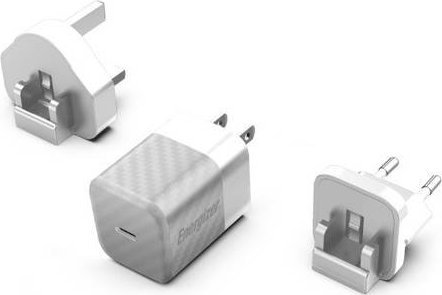 Ładowarka Energizer Ultimate - Ładowarka sieciowa Multiplug EU / UK / US GaN 20W PD (Srebrny)