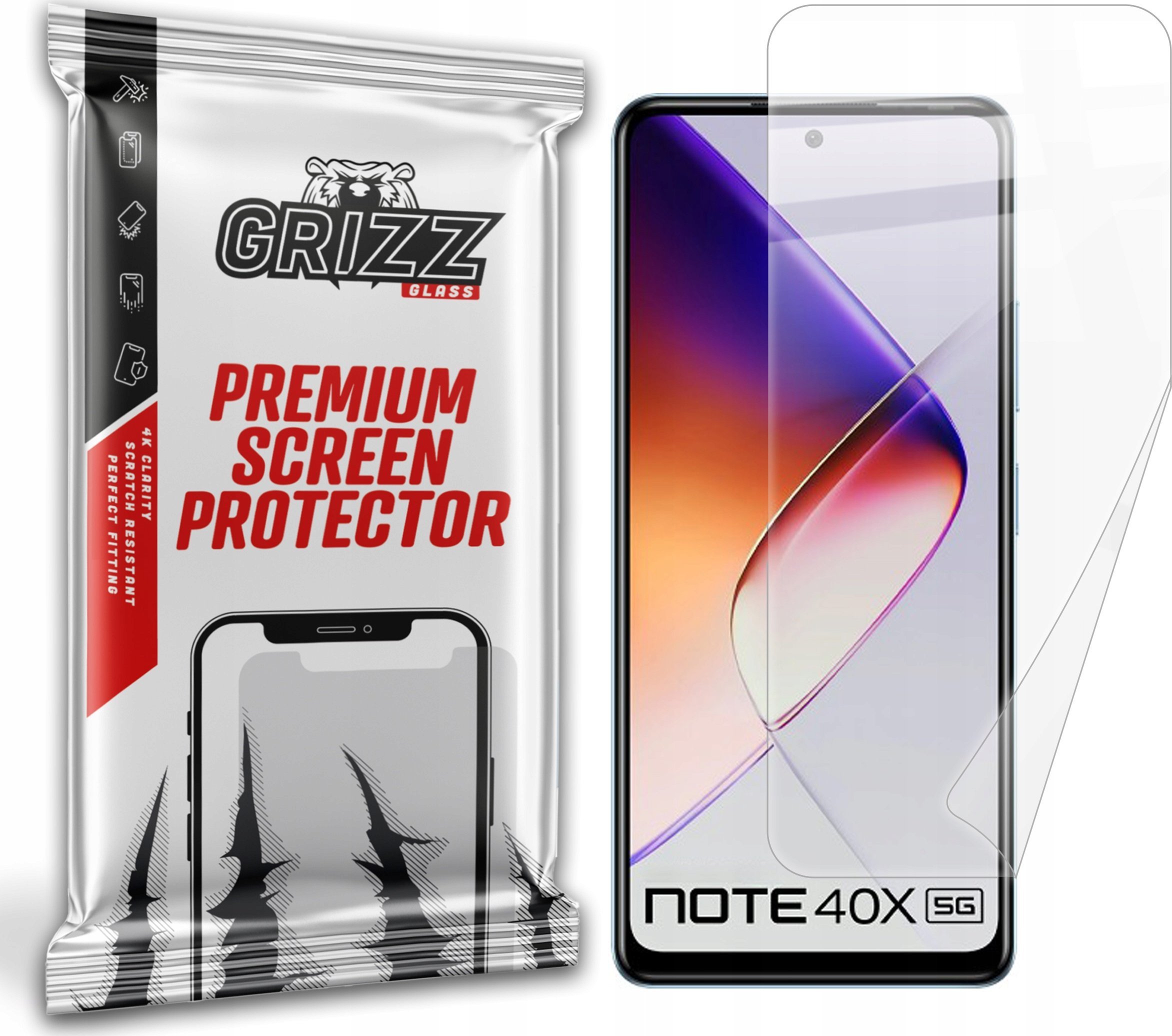 GrizzGlass Folia ceramiczna GrizzGlass CeramicFilm do Infinix Note 40X