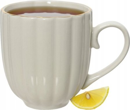 Kaemingk Kubek porcelanowy biały na kawę 400 ml