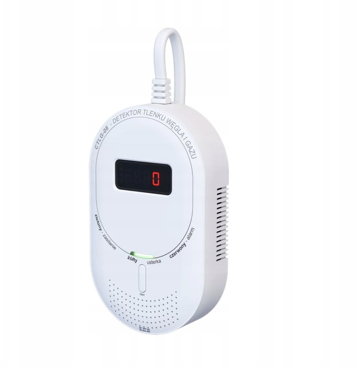 Detektor tlenku węgla i gazu CTLG-08