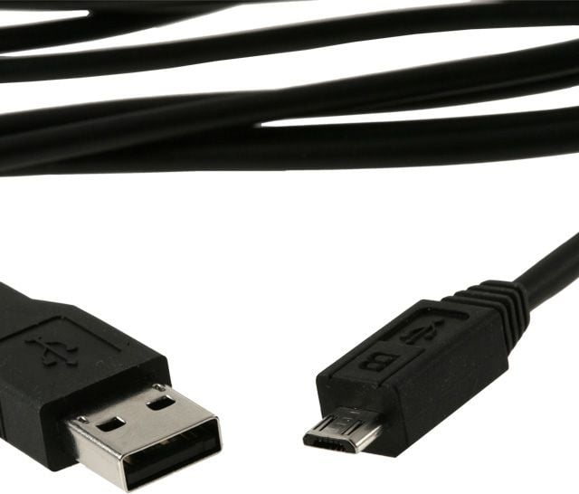 Kabel USB LogiLink USB-A - microUSB 1.8 m Czarny (CU0034)