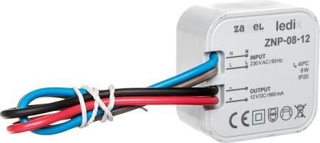 Zamel Zasilacz LED dopuszkowy 12V DC 8W (LDX10000028)