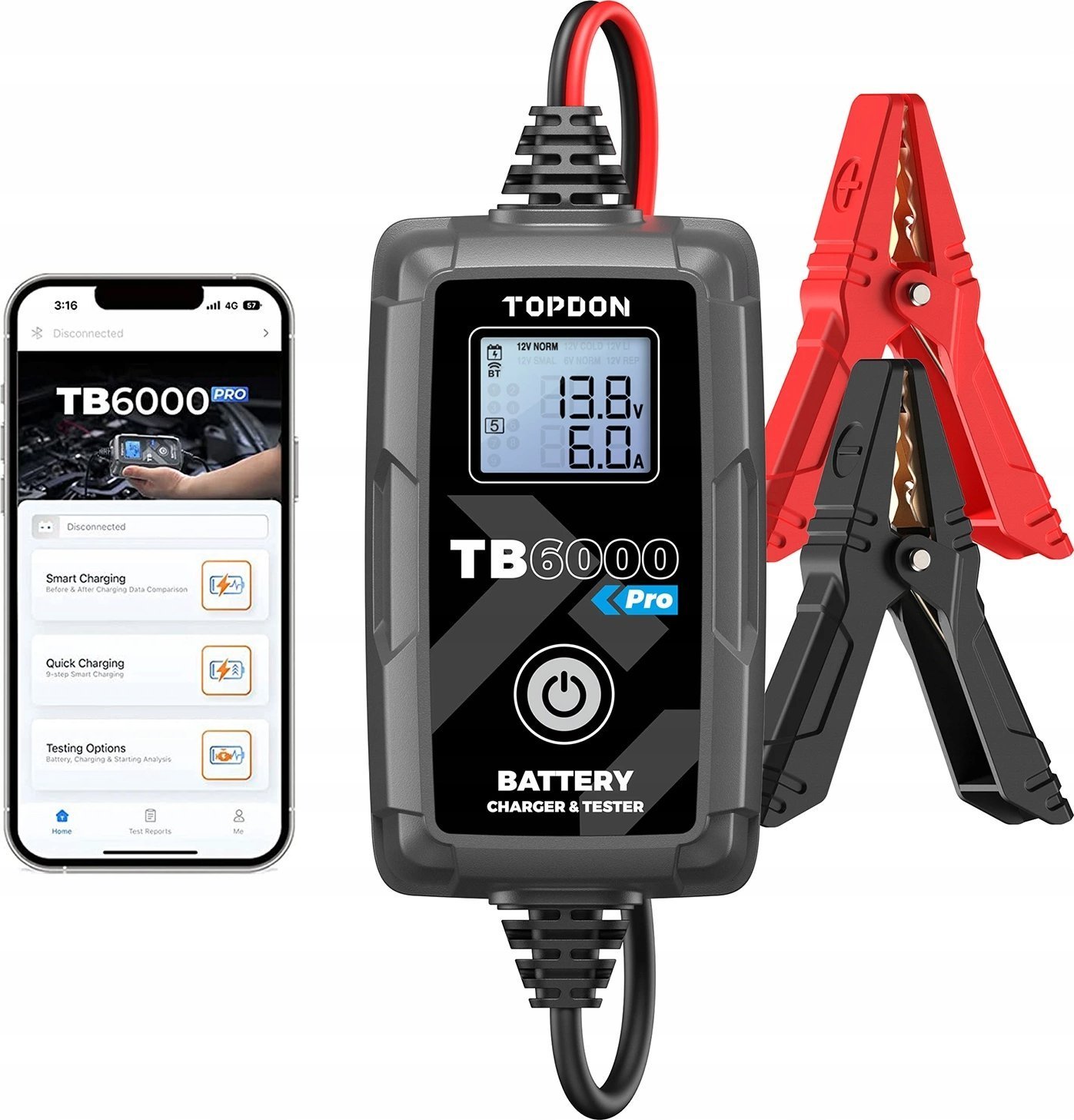 Viking TOPDON nabíječka a tester autobaterie TB6000 PRO