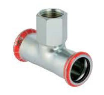 Geberit Trójnik MAPRESS C-STAHL 18mm x GW 1/2" - 21305