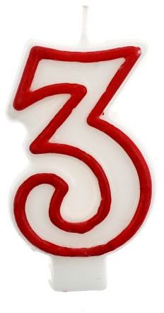 GoDan Ĺšwieczka cyferka 3